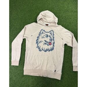 SLAM NCAA UConn Huskies Basketball Hoodie Mens Large Gray Performance Sportswear
